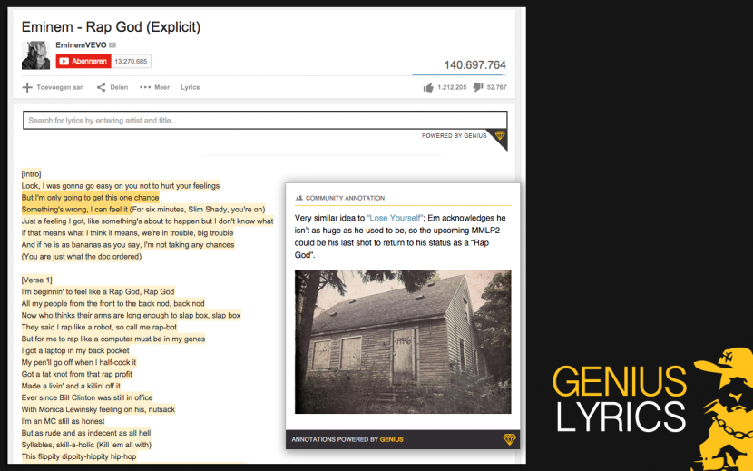 Genius Lyrics overview